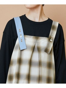 【FRAPBOIS】オンブレー ジャンパースカート 詳細画像 グリーン 5