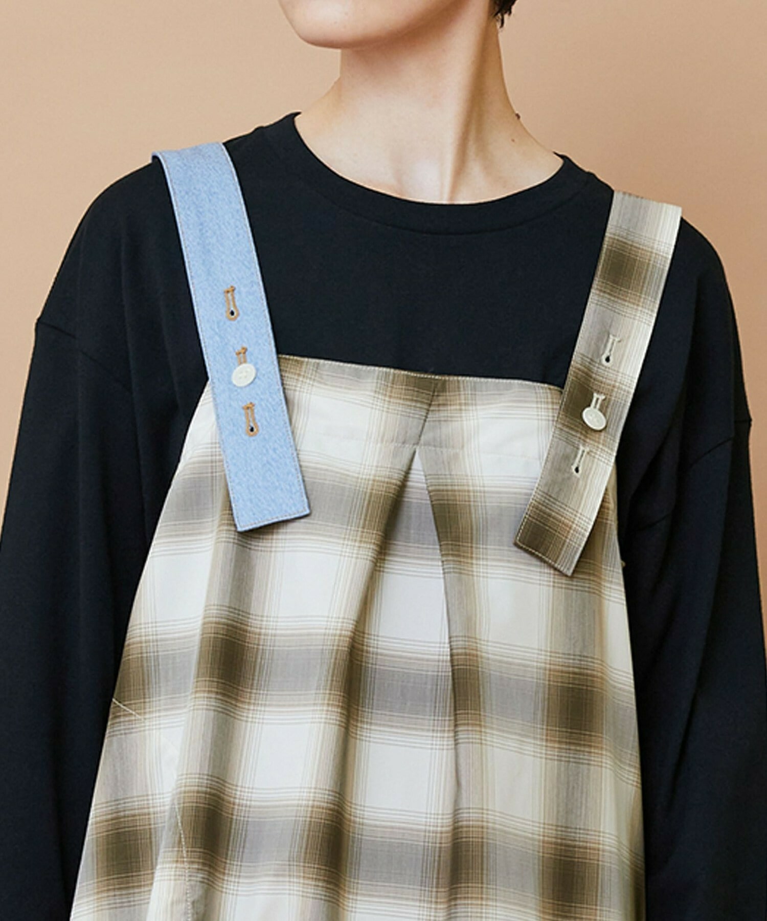 【FRAPBOIS】オンブレー ジャンパースカート 詳細画像 グリーン 5