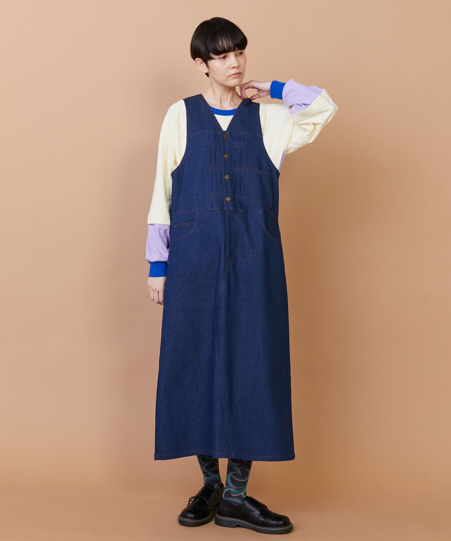 【FRAPBOIS】ジャスカータ ジャンパースカート 詳細画像 ネイビー 5