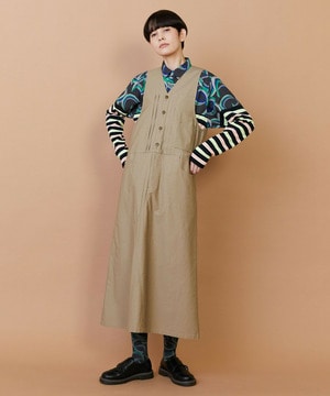 【FRAPBOIS】バックサテン ジャンパースカート 詳細画像 ベージュ 1