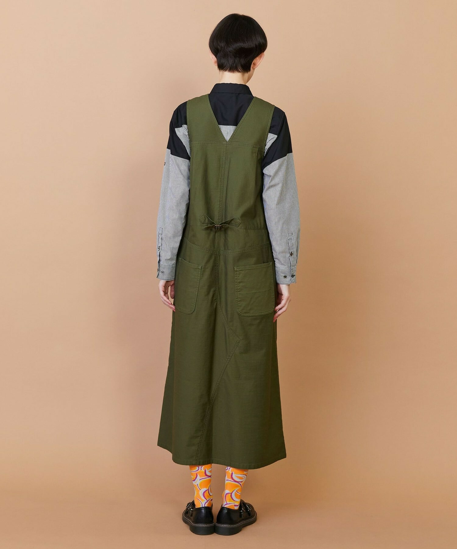 【FRAPBOIS】バックサテン ジャンパースカート 詳細画像 ベージュ 2