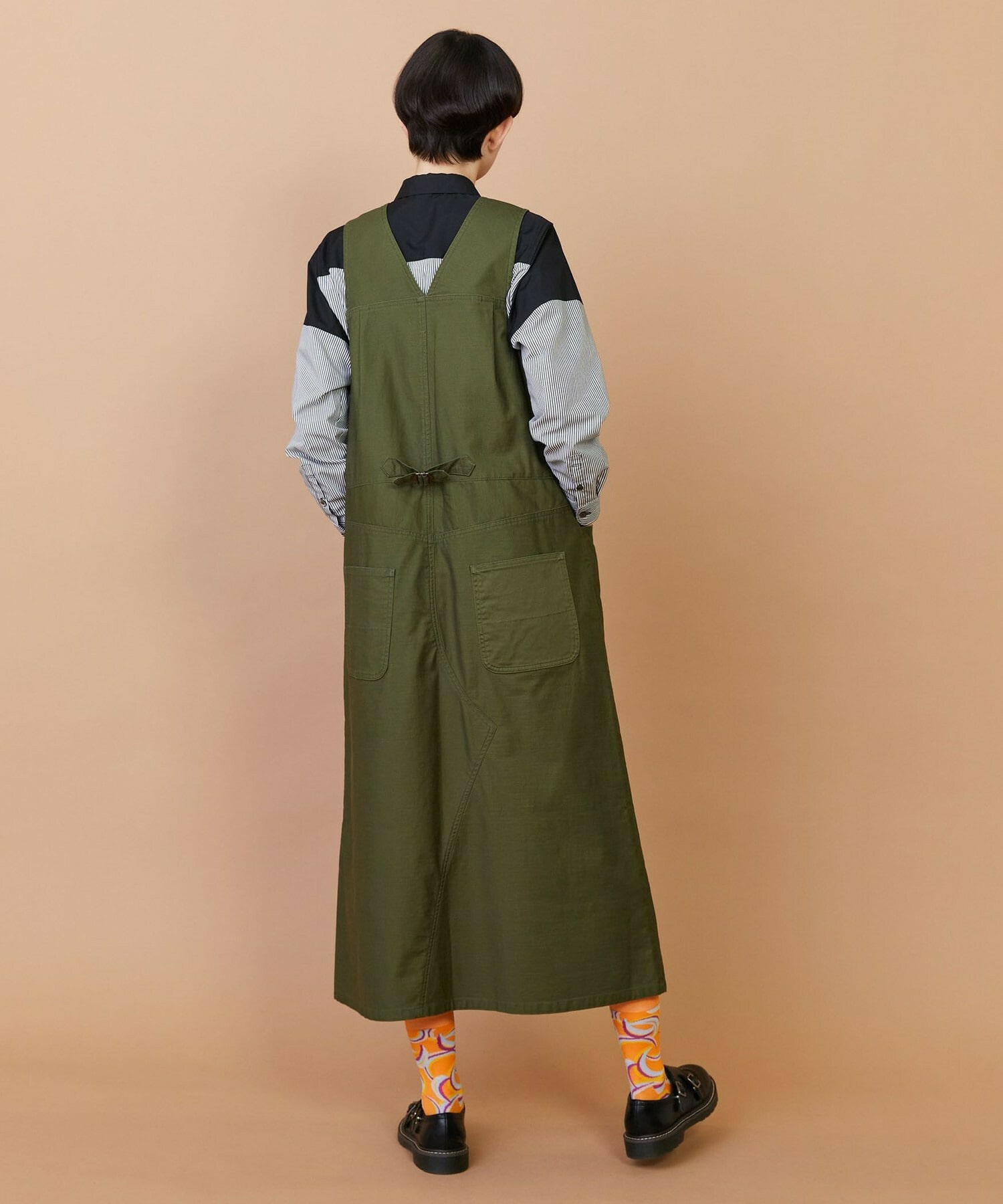 【FRAPBOIS】バックサテン ジャンパースカート 詳細画像 ベージュ 8