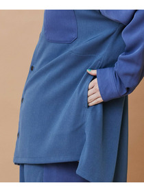 【FRAPBOIS】トーンギャバ シャツ 詳細画像 ブラック 4