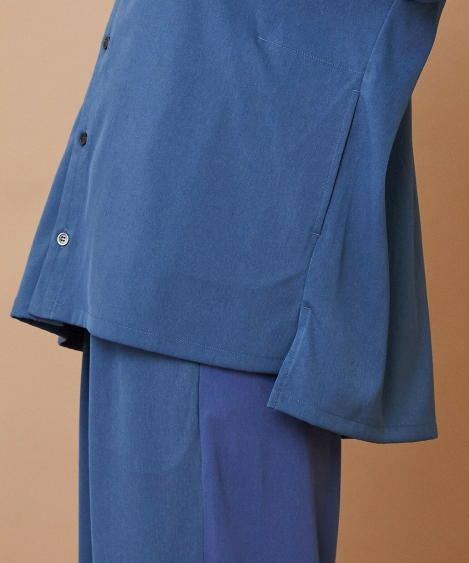 【FRAPBOIS】トーンギャバ シャツ 詳細画像 ブラック 5