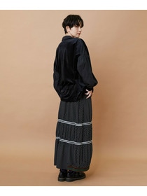 【FRAPBOIS】ベルベットシャツ 詳細画像 ブラック 13