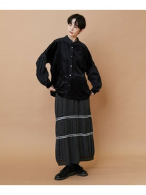 【FRAPBOIS】ベルベットシャツ 詳細画像 ブラック 15