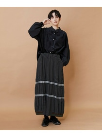 【FRAPBOIS】ベルベットシャツ 詳細画像 ブラック 17