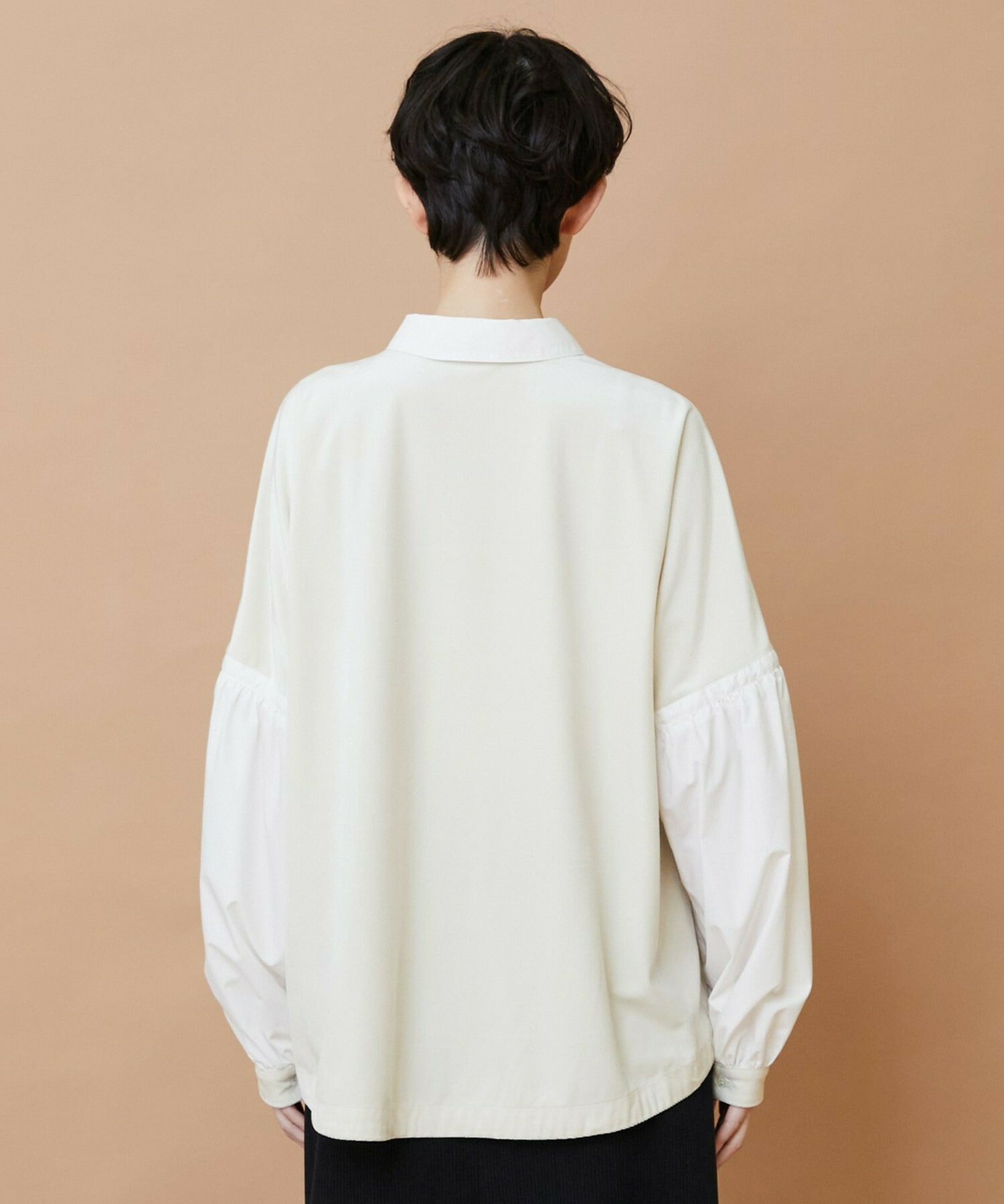 【FRAPBOIS】ベルベットシャツ 詳細画像 ブラック 2