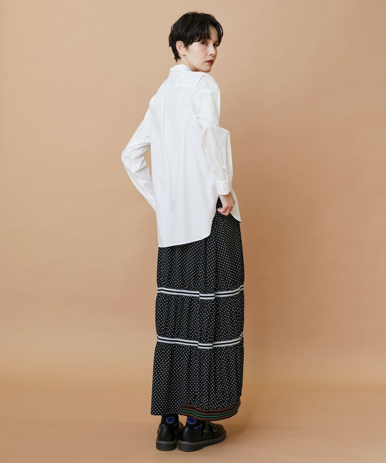 【FRAPBOIS】ニュースカラシャツ 詳細画像 ブラック 11