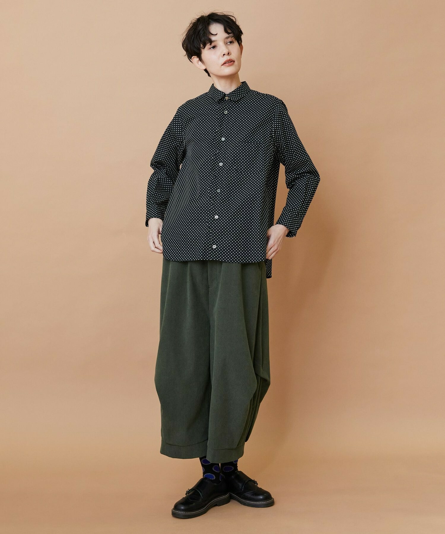 【FRAPBOIS】ニュースカラシャツ 詳細画像 ブラック 18