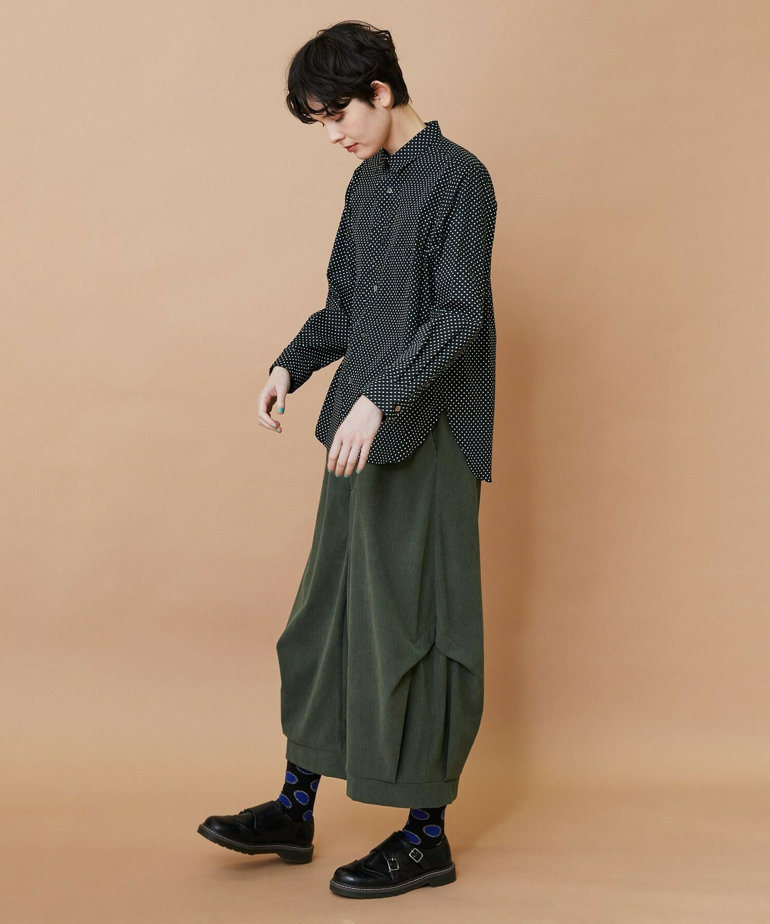 【FRAPBOIS】ニュースカラシャツ 詳細画像 ブラック 19