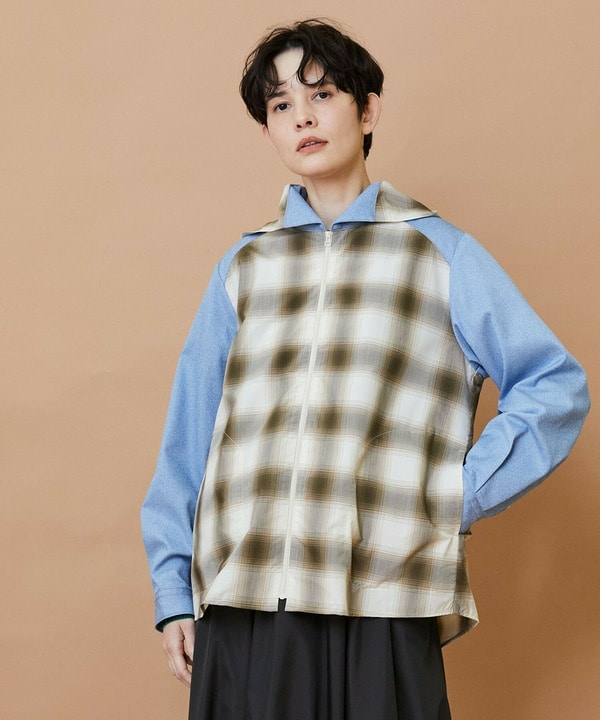 オンブレー シャツブルゾン 詳細画像 ベージュ 1