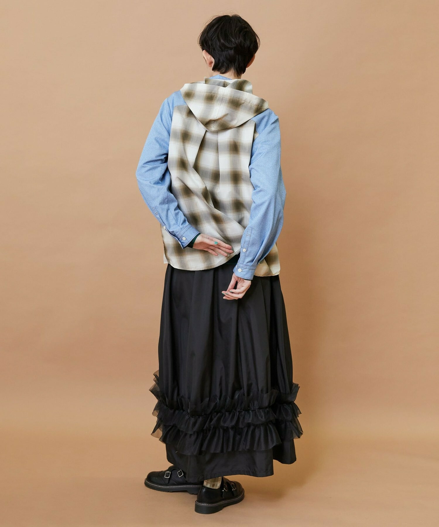 【FRAPBOIS】オンブレー シャツブルゾン 詳細画像 ベージュ 15