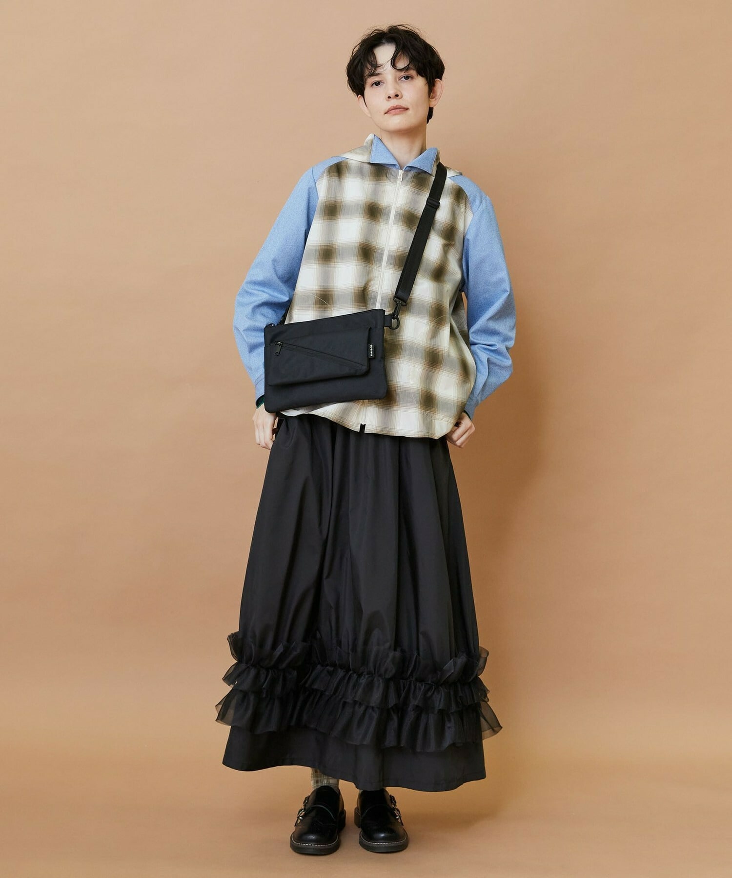 【FRAPBOIS】オンブレー シャツブルゾン 詳細画像 ベージュ 18