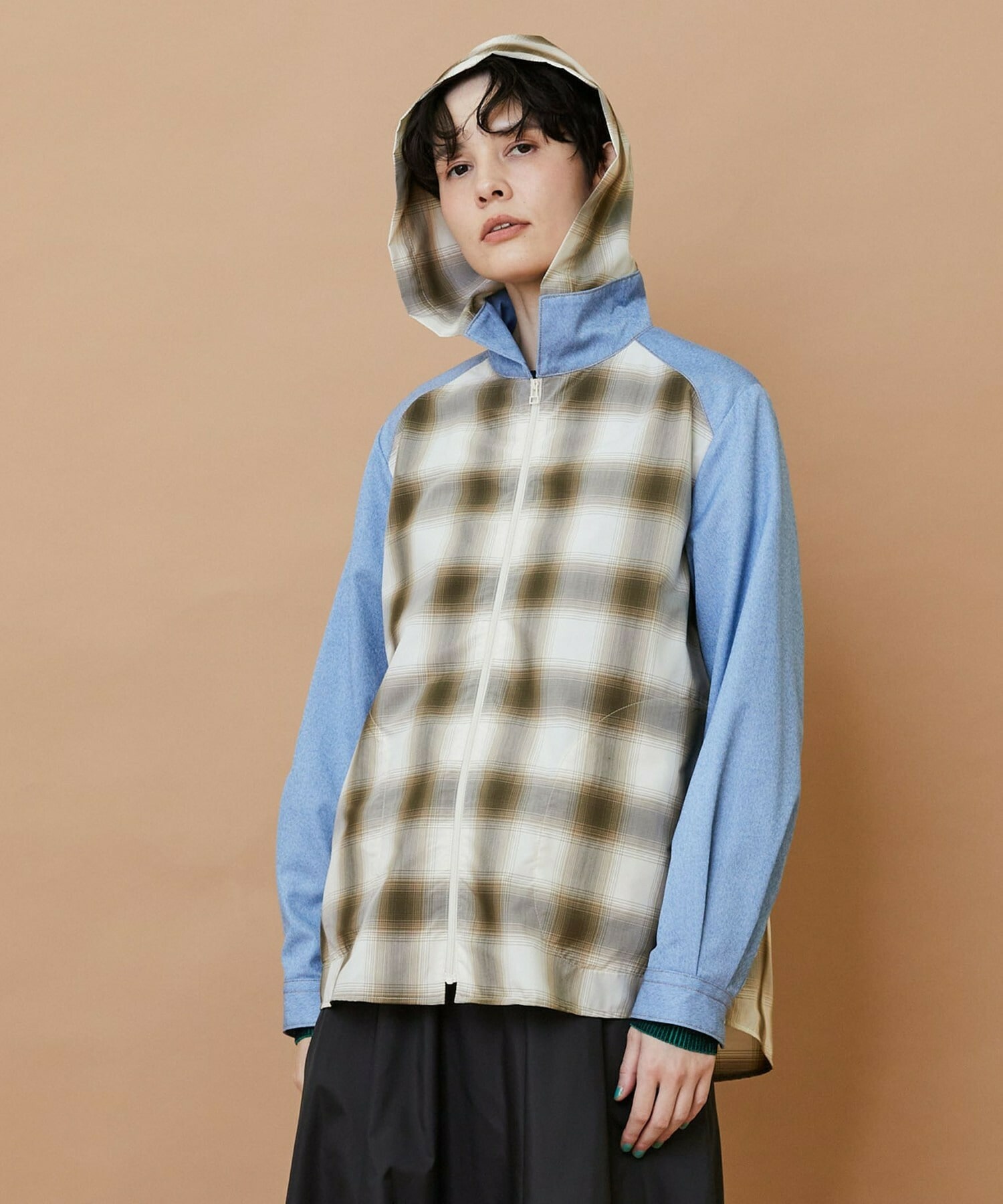 【FRAPBOIS】オンブレー シャツブルゾン 詳細画像 ベージュ 19