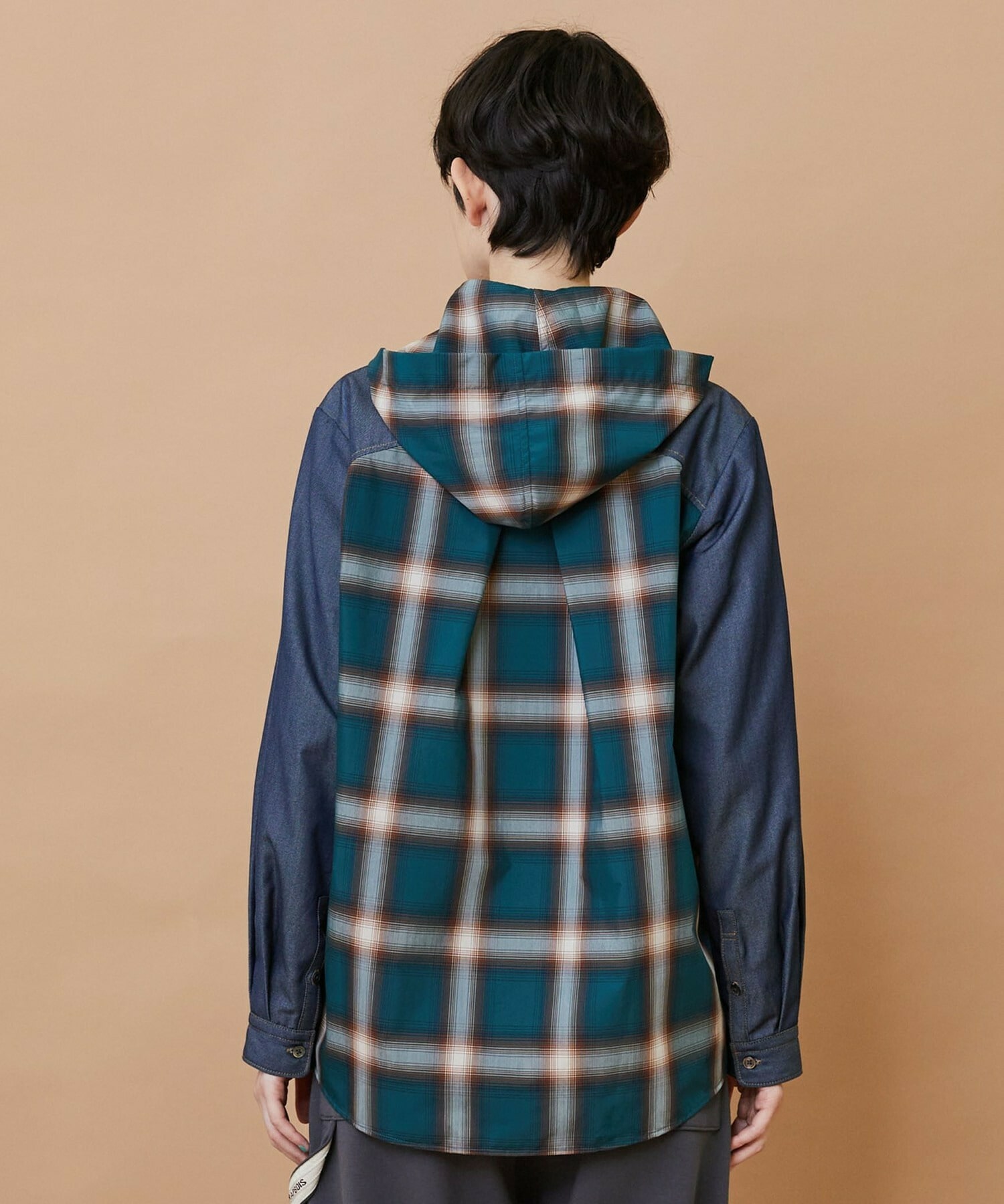 【FRAPBOIS】オンブレー シャツブルゾン 詳細画像 ベージュ 2