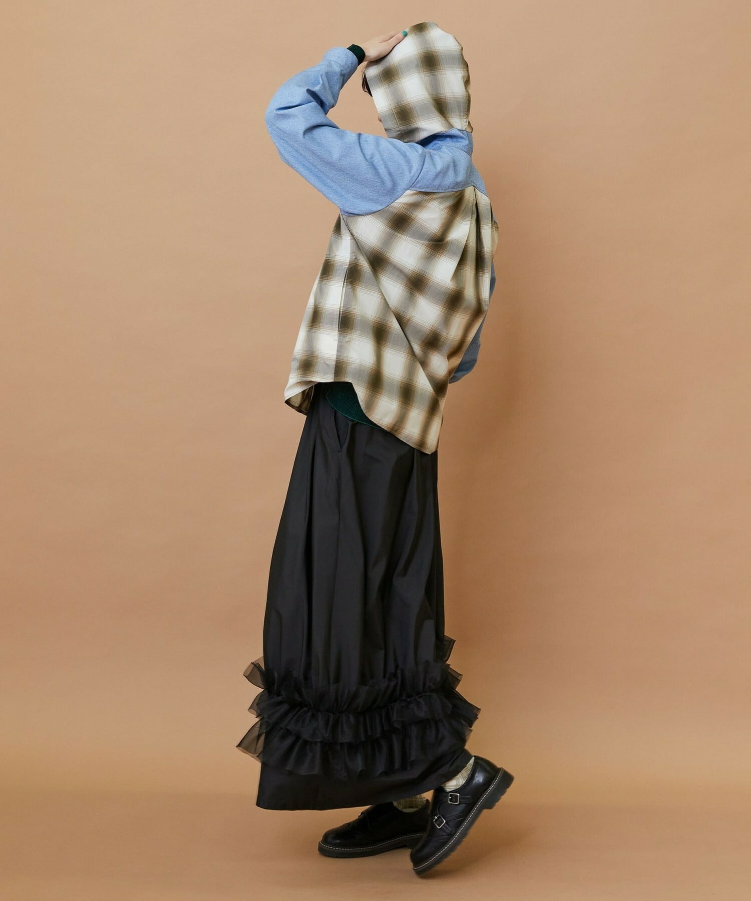 【FRAPBOIS】オンブレー シャツブルゾン 詳細画像 ベージュ 21