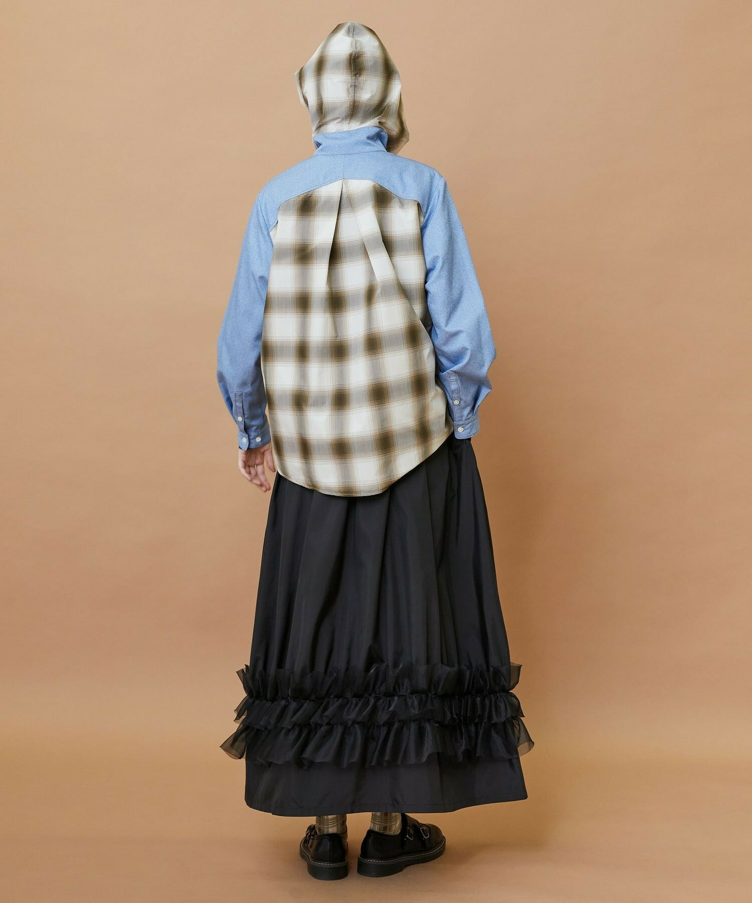 【FRAPBOIS】オンブレー シャツブルゾン 詳細画像 ベージュ 22