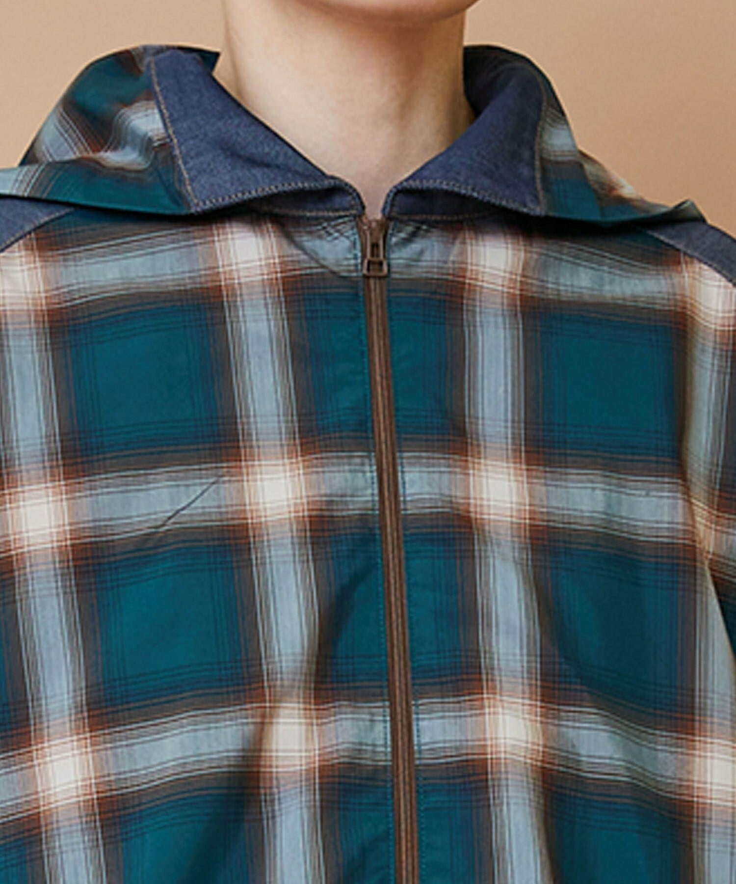 【FRAPBOIS】オンブレー シャツブルゾン 詳細画像 ベージュ 5