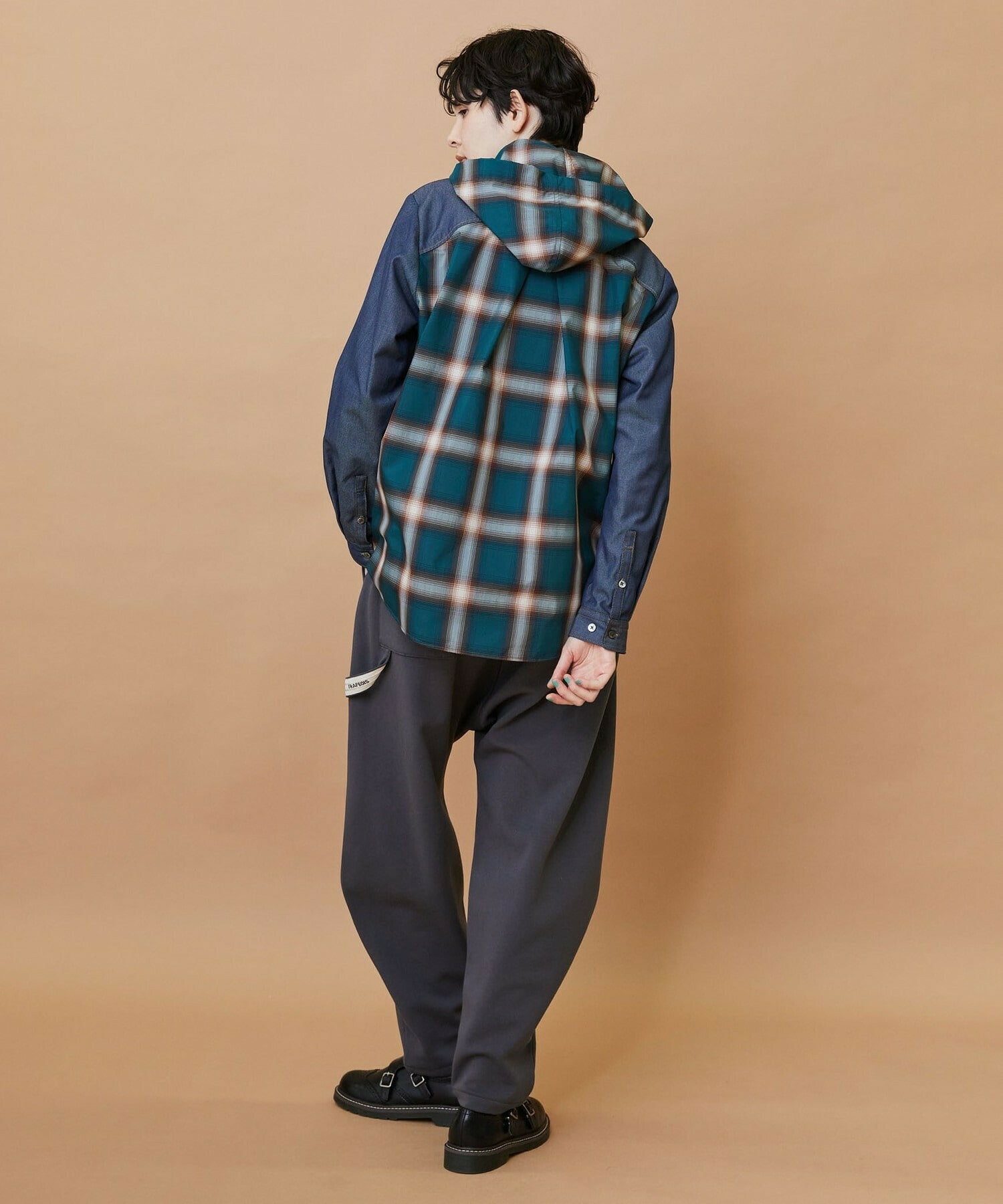 【FRAPBOIS】オンブレー シャツブルゾン 詳細画像 ベージュ 8