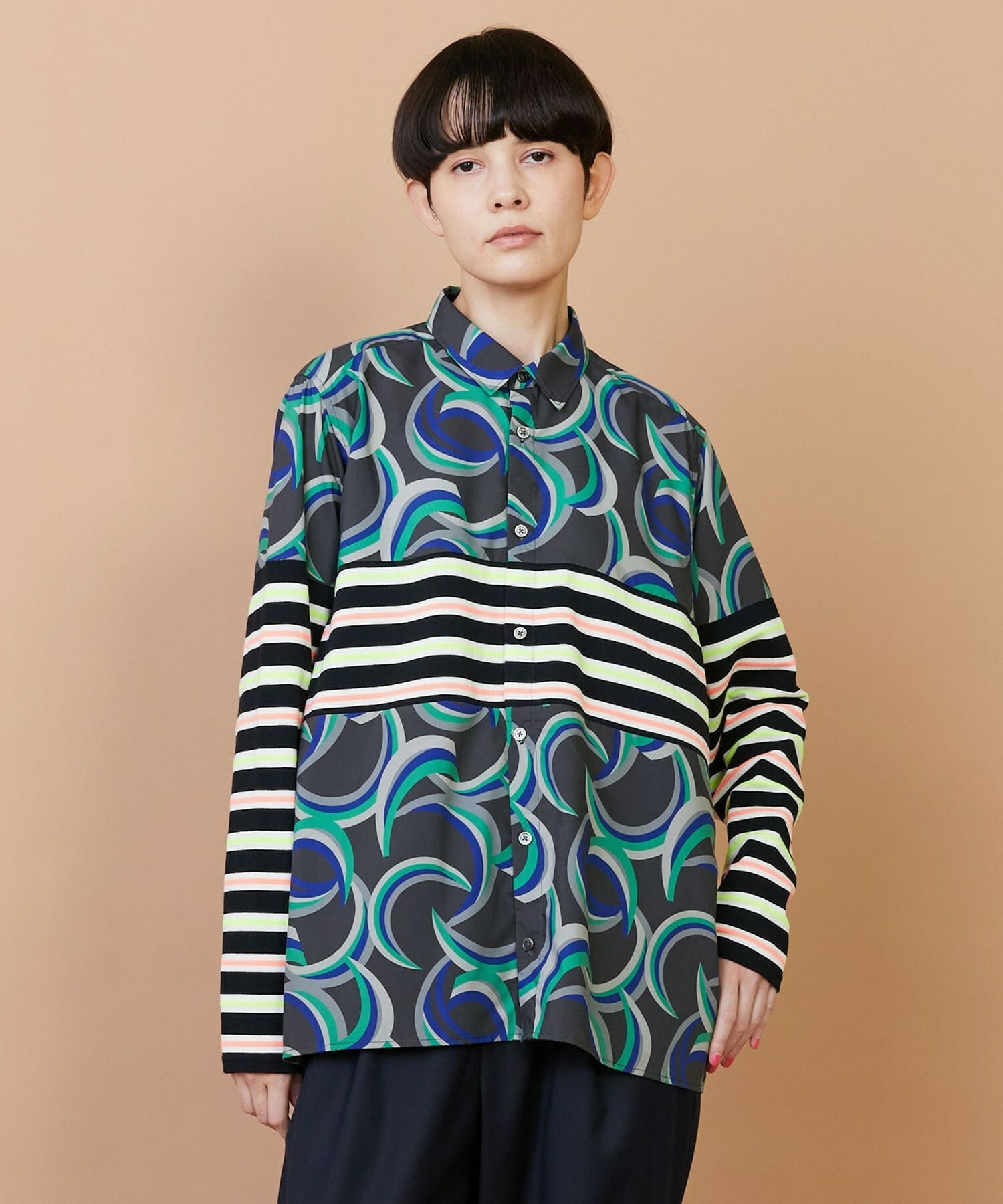 【FRAPBOIS】ウォーターサーフェス シャツ 詳細画像 チャコールグレー 1