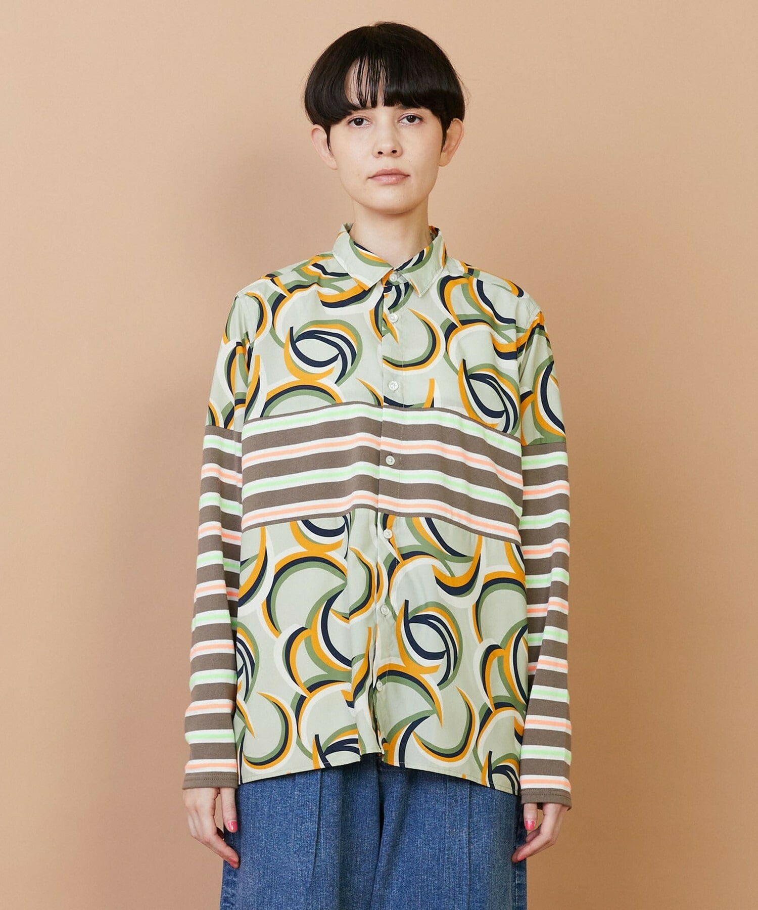 【FRAPBOIS】ウォーターサーフェス シャツ 詳細画像 ベージュ 1