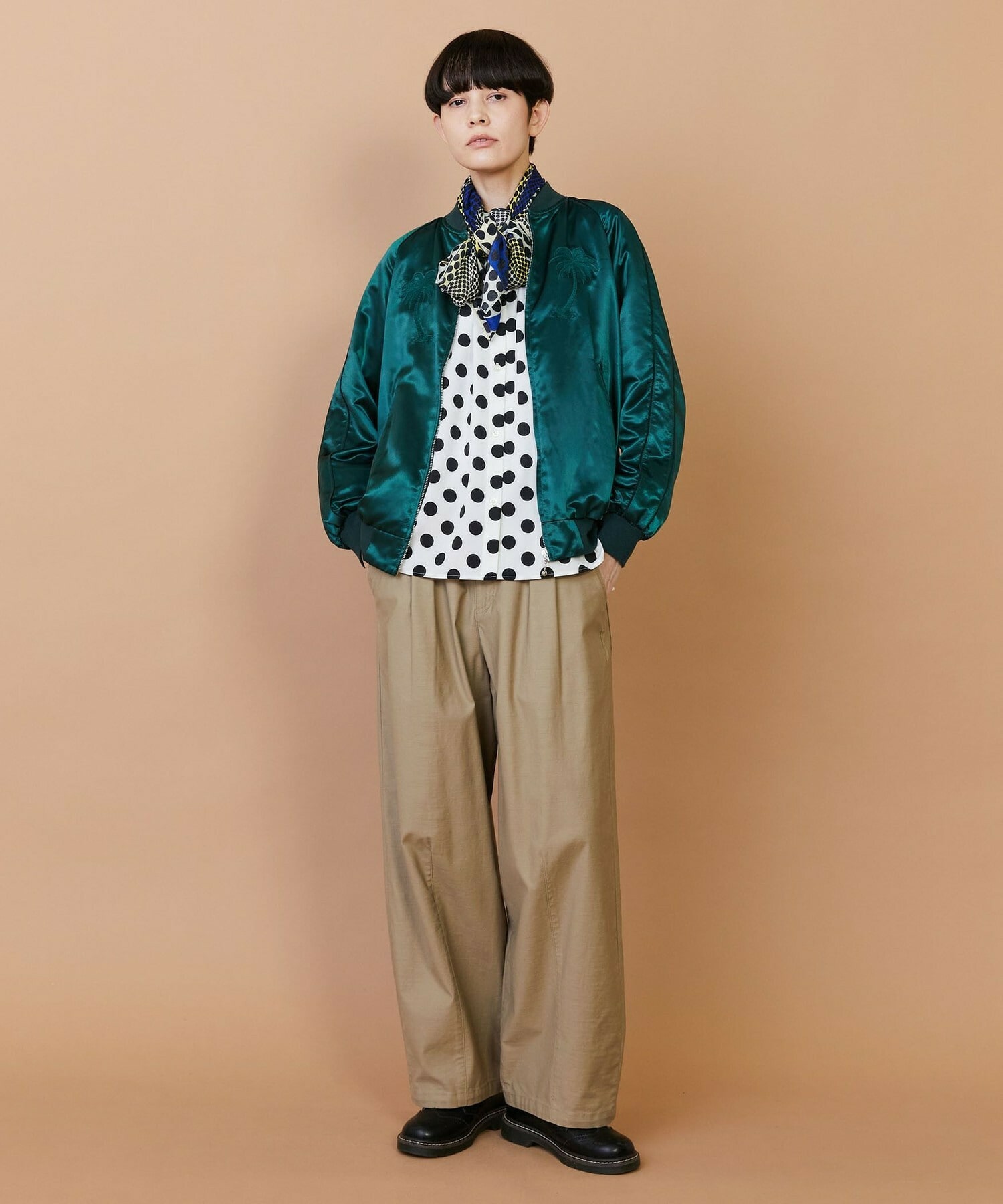 【FRAPBOIS】シャイニー ブルゾン 詳細画像 ブラック 10