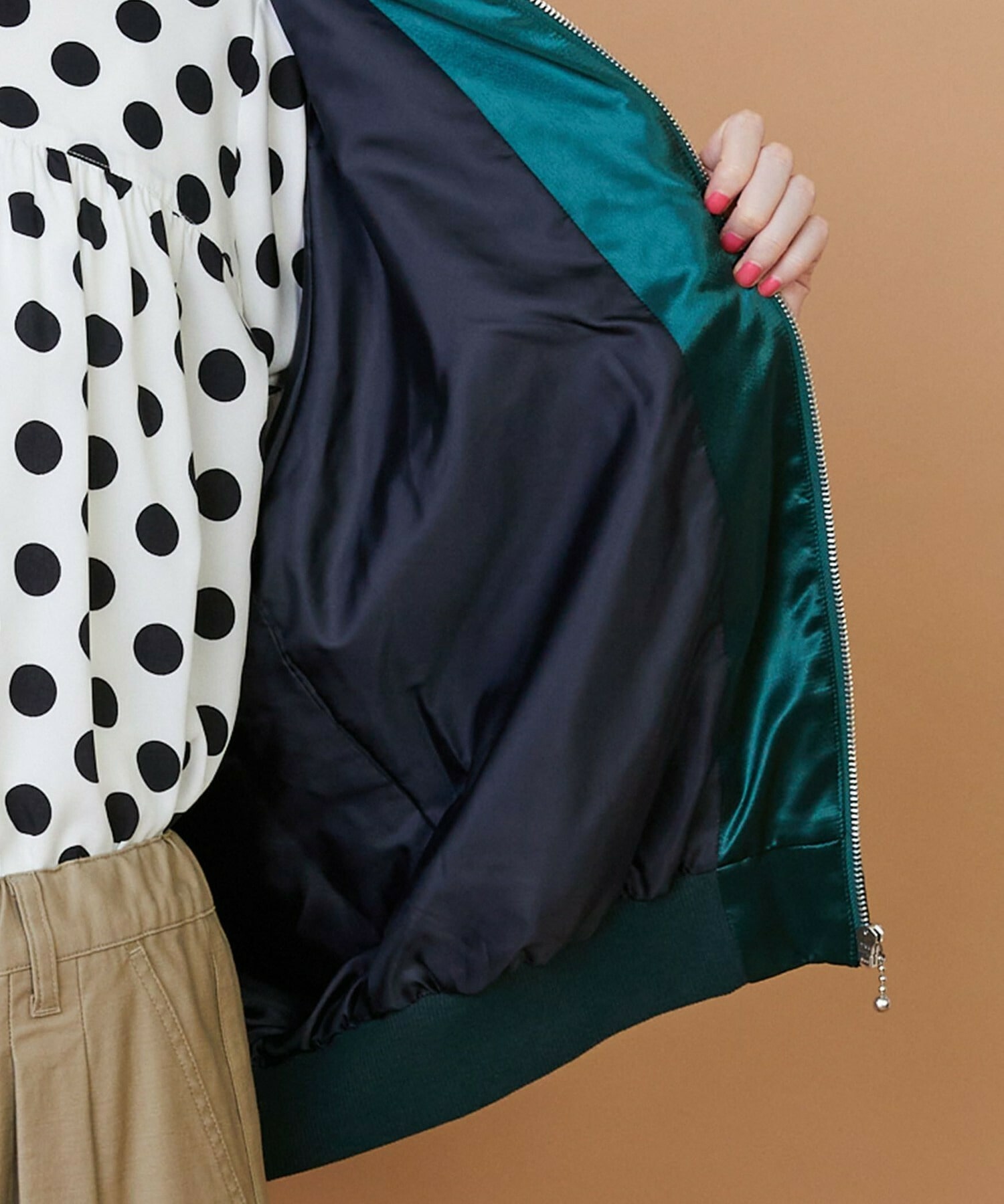 【FRAPBOIS】シャイニー ブルゾン 詳細画像 ブラック 8