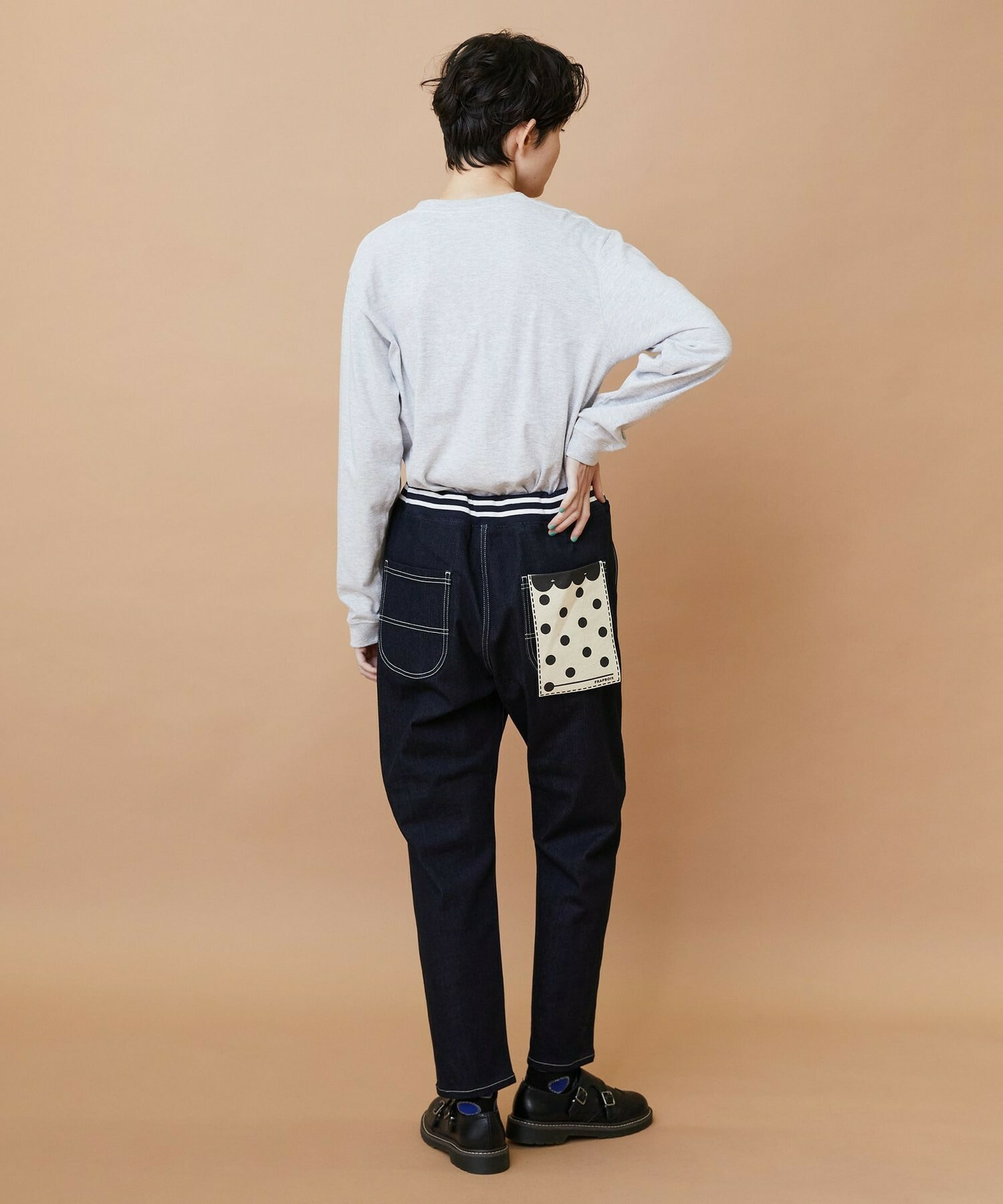 【FRAPBOIS】ムーブデニム パンツ 詳細画像 サックスブルー 5