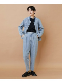 【FRAPBOIS】ムーブデニム テーパードパンツ 詳細画像 ネイビー 11