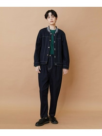 【FRAPBOIS】ムーブデニム テーパードパンツ 詳細画像 ネイビー 22