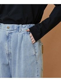 【FRAPBOIS】ムーブデニム テーパードパンツ 詳細画像 ネイビー 3