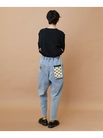 【FRAPBOIS】ムーブデニム テーパードパンツ 詳細画像 ネイビー 9