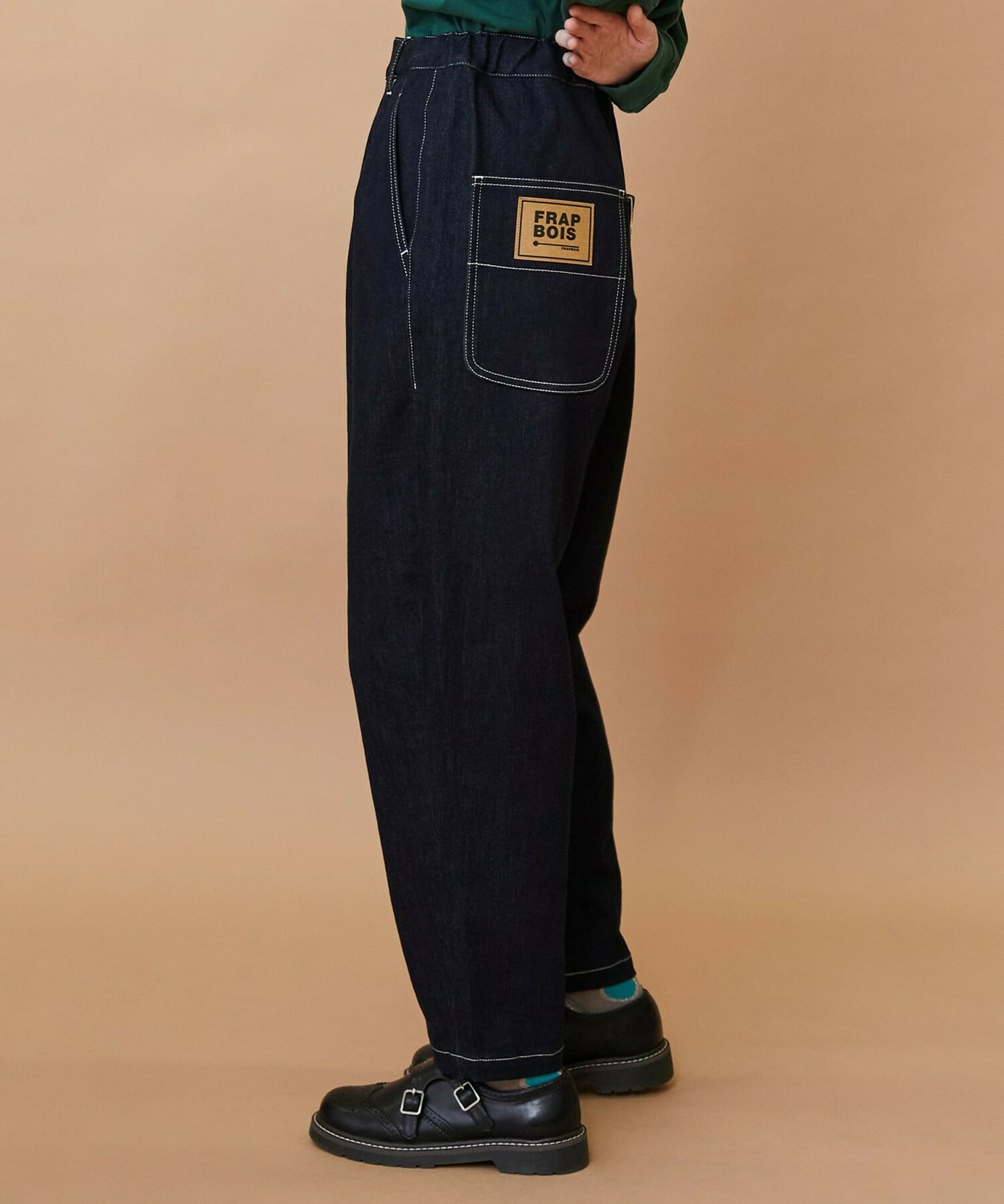 【FRAPBOIS】ムーブデニム テーパードパンツ 詳細画像 ネイビー 15