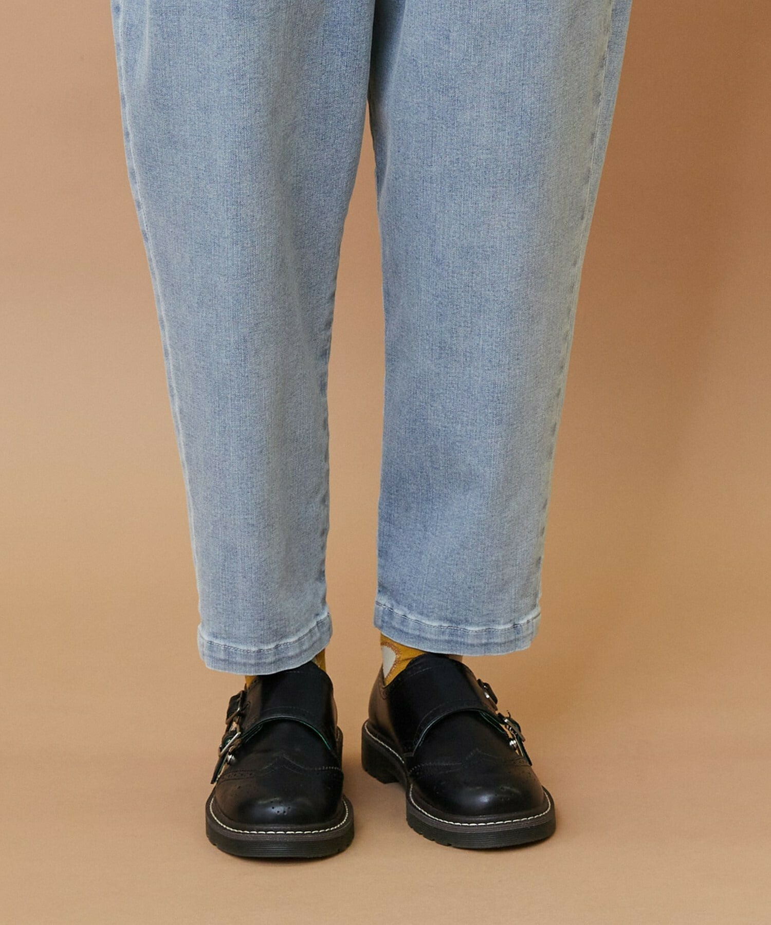 【FRAPBOIS】ムーブデニム テーパードパンツ 詳細画像 ネイビー 4