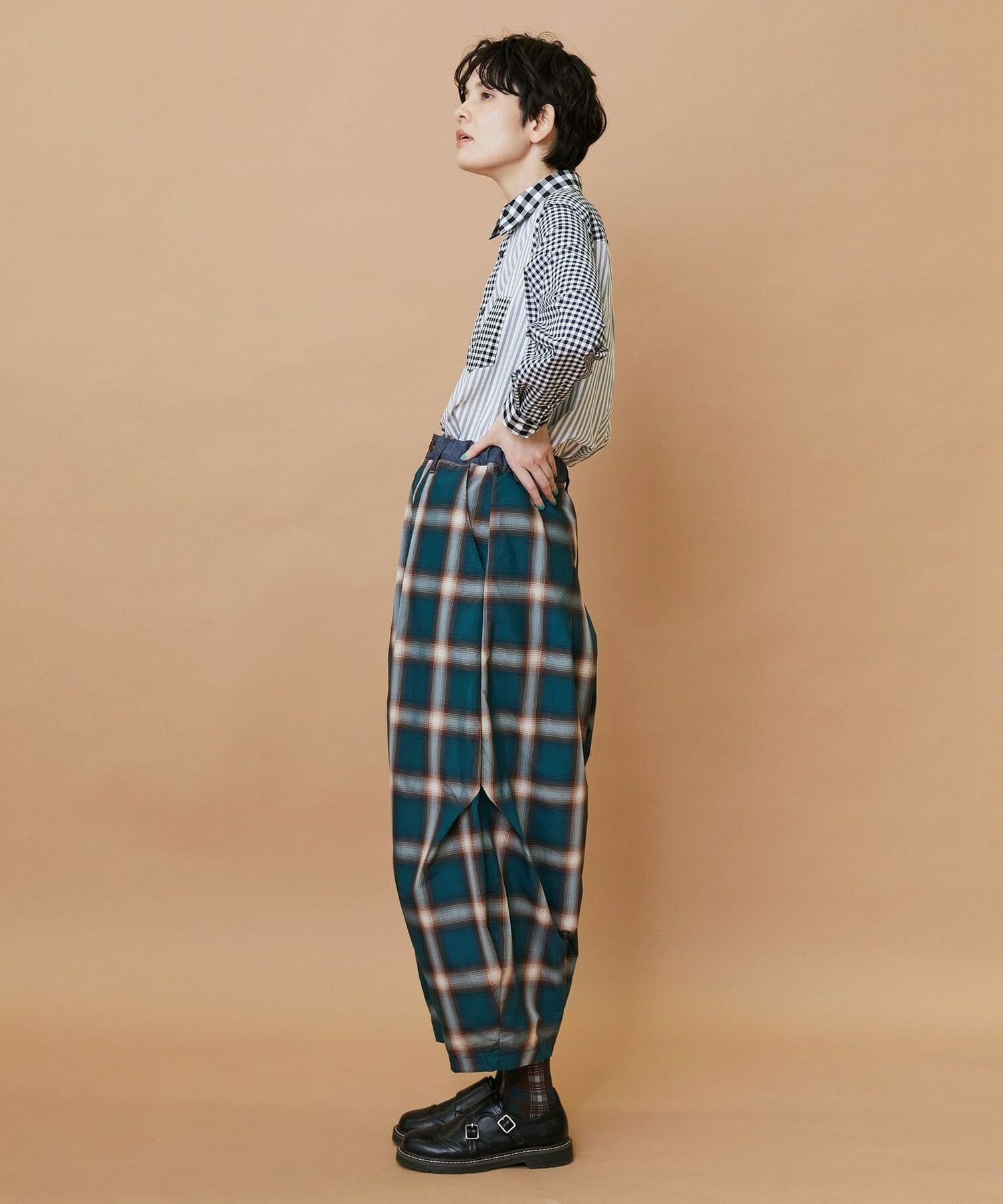 【FRAPBOIS】オンブレー パンツ 詳細画像 グリーン 18