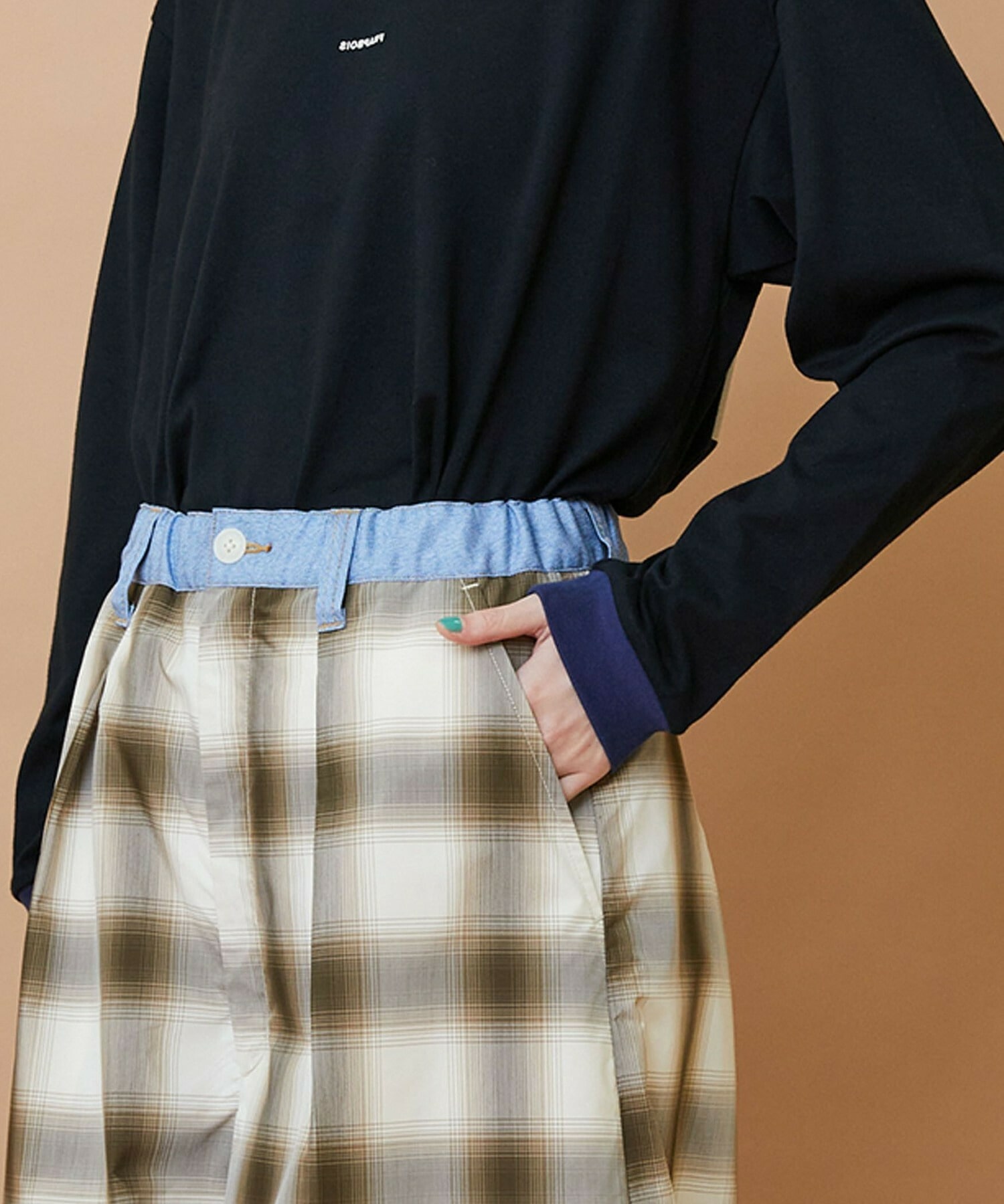 【FRAPBOIS】オンブレー パンツ 詳細画像 グリーン 3