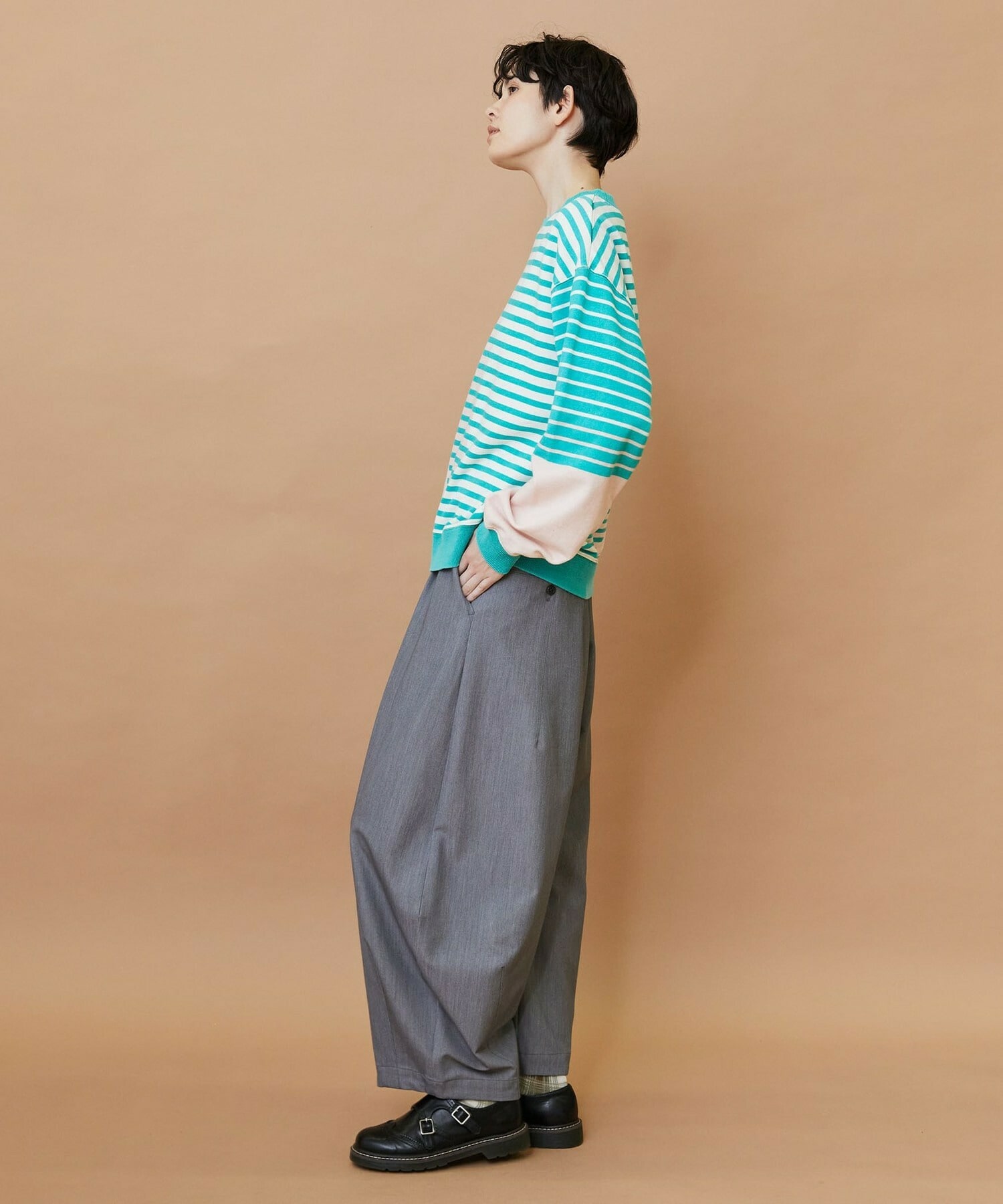 【FRAPBOIS】ウォークトラウザー パンツ 詳細画像 ネイビー 12