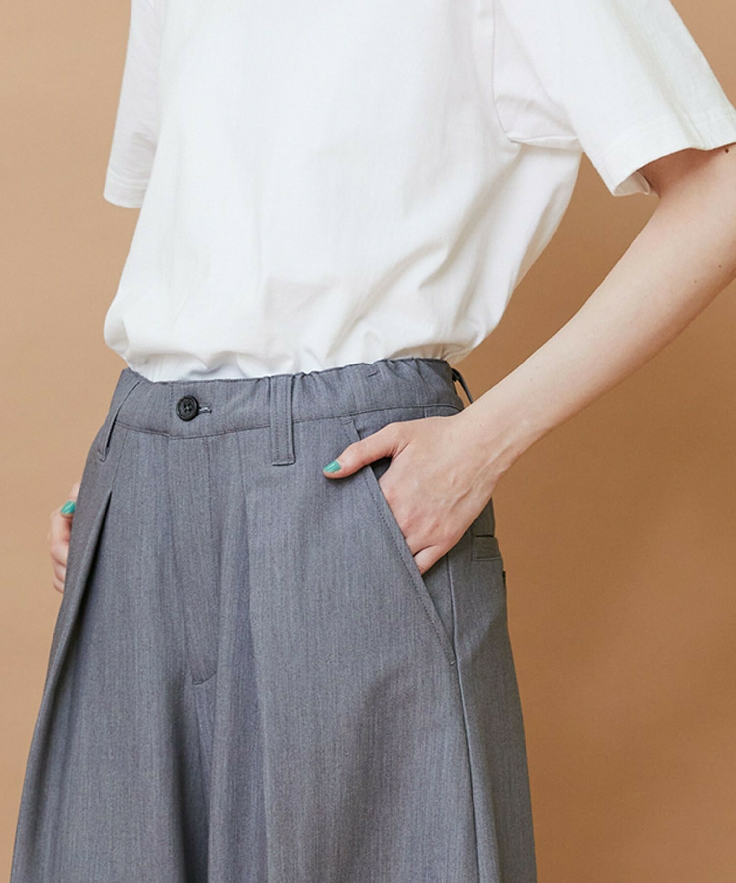 【FRAPBOIS】ウォークトラウザー パンツ 詳細画像 ネイビー 3