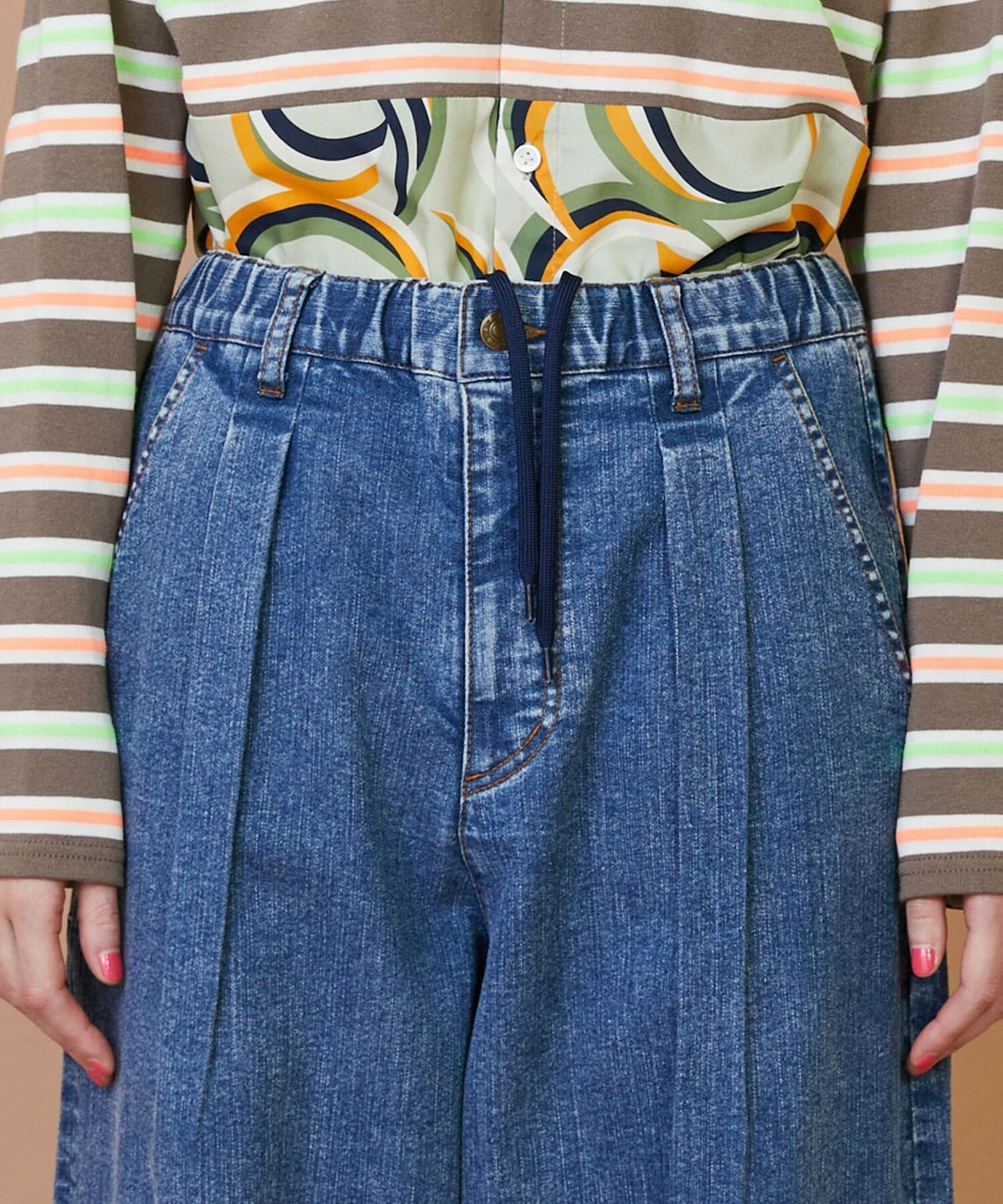 【FRAPBOIS】モーメントデニム2 パンツ 詳細画像 ブルー 5