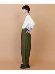 【FRAPBOIS】バックサテン パンツ 詳細画像 グリーン 10