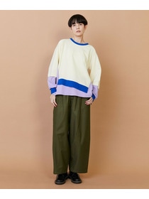 【FRAPBOIS】バックサテン パンツ 詳細画像 グリーン 6