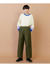 【FRAPBOIS】バックサテン パンツ 詳細画像 グリーン 7