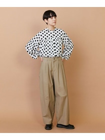 【FRAPBOIS】バックサテン パンツ 詳細画像 グリーン 8