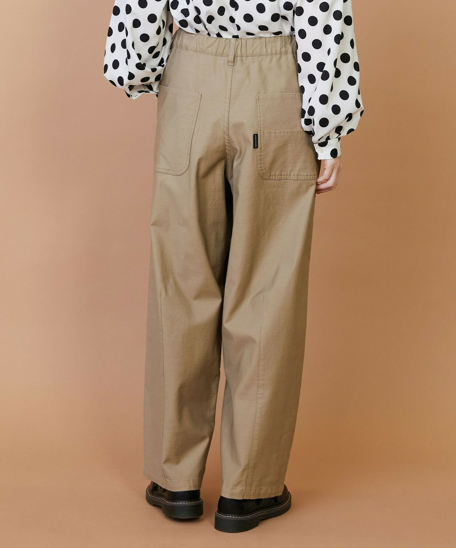 【FRAPBOIS】バックサテン パンツ 詳細画像 グリーン 14