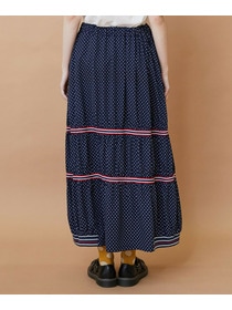 【FRAPBOIS】スプラッシュドット スカート 詳細画像 ブラック 2