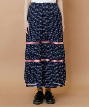 【FRAPBOIS】スプラッシュドット スカート 詳細画像 ネイビー 1