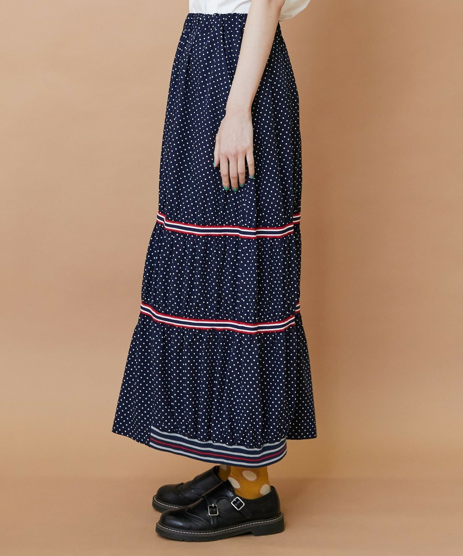 【FRAPBOIS】スプラッシュドット スカート 詳細画像 ブラック 1