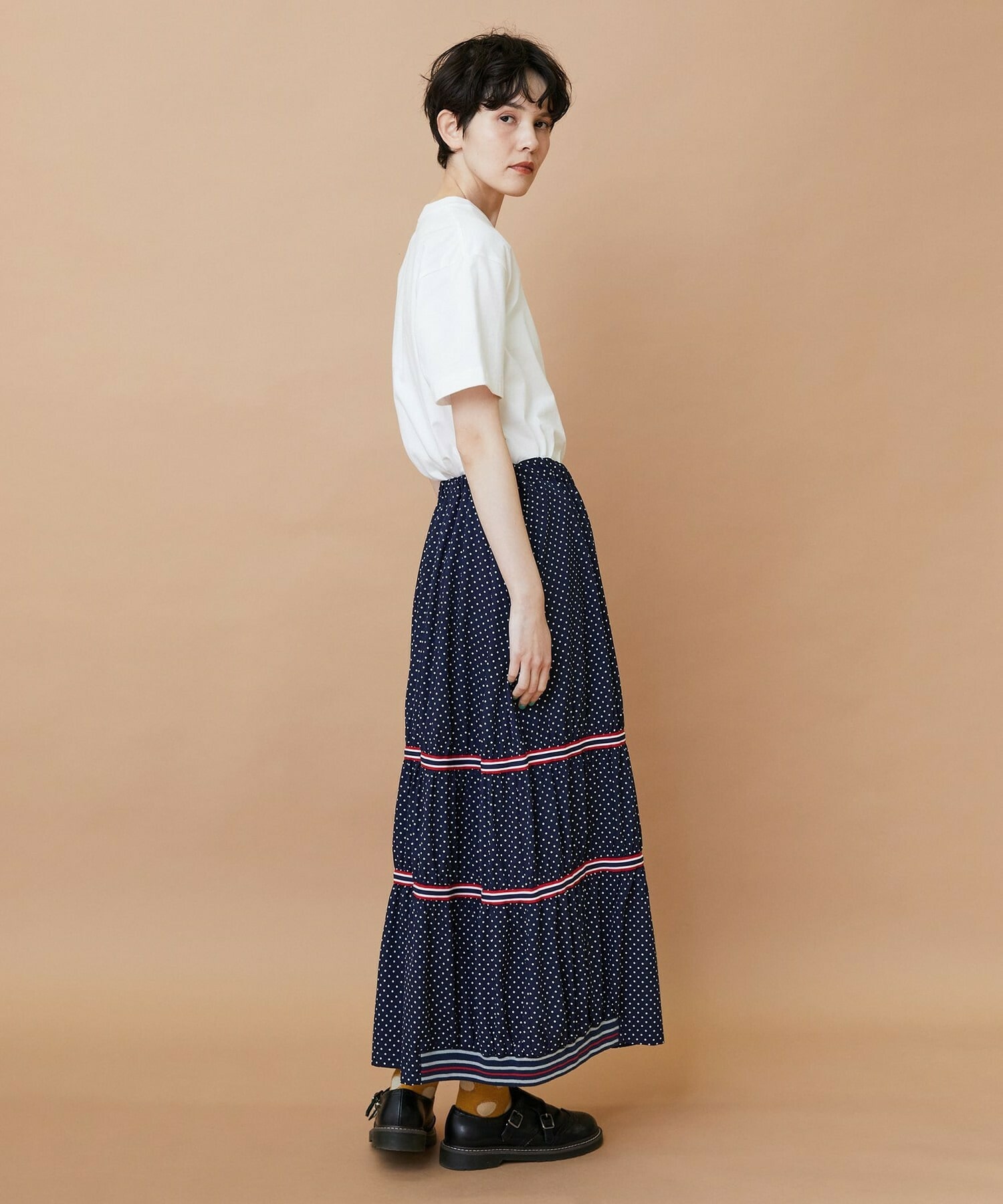 【FRAPBOIS】スプラッシュドット スカート 詳細画像 ブラック 12
