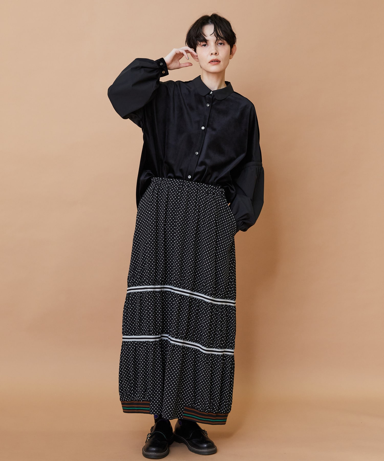 【FRAPBOIS】スプラッシュドット スカート 詳細画像 ブラック 18